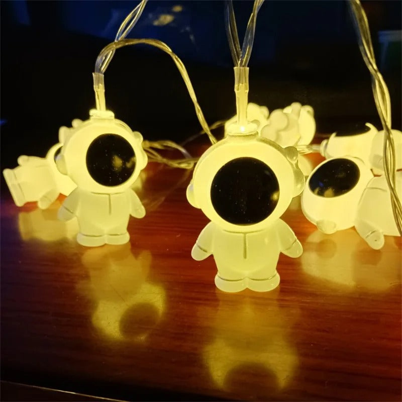 Astronaut LED Fairy Lights - Cute Spaceman Room Decor