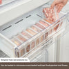 Pack of 3 Transparent Stackable Refrigerator Storage Bins