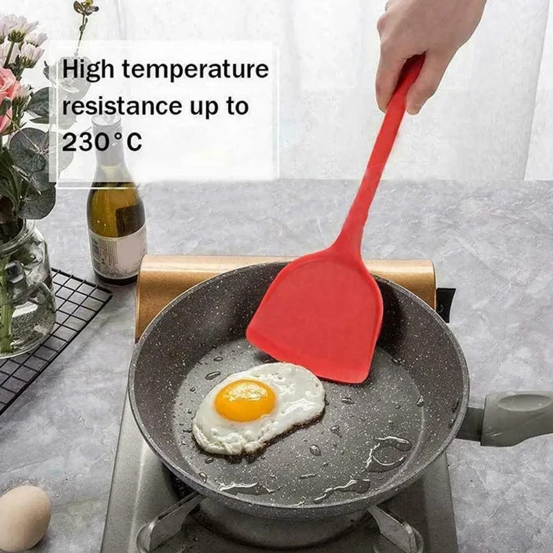 Premium Heat-Resistant Silicone Cooking Spatula – Non-Stick Kitchen Essential (Random Color)