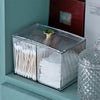 3-Compartment Cotton Swab & Pad Holder - Vanity Organizer