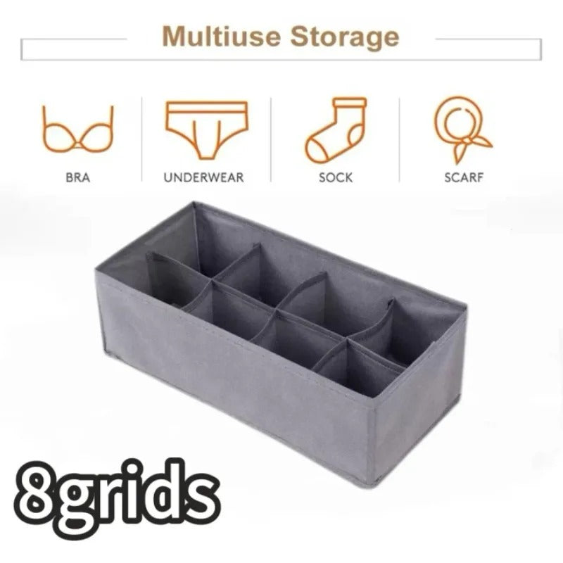 Multi-Partition Fabric Organizer with Reinforced Straps