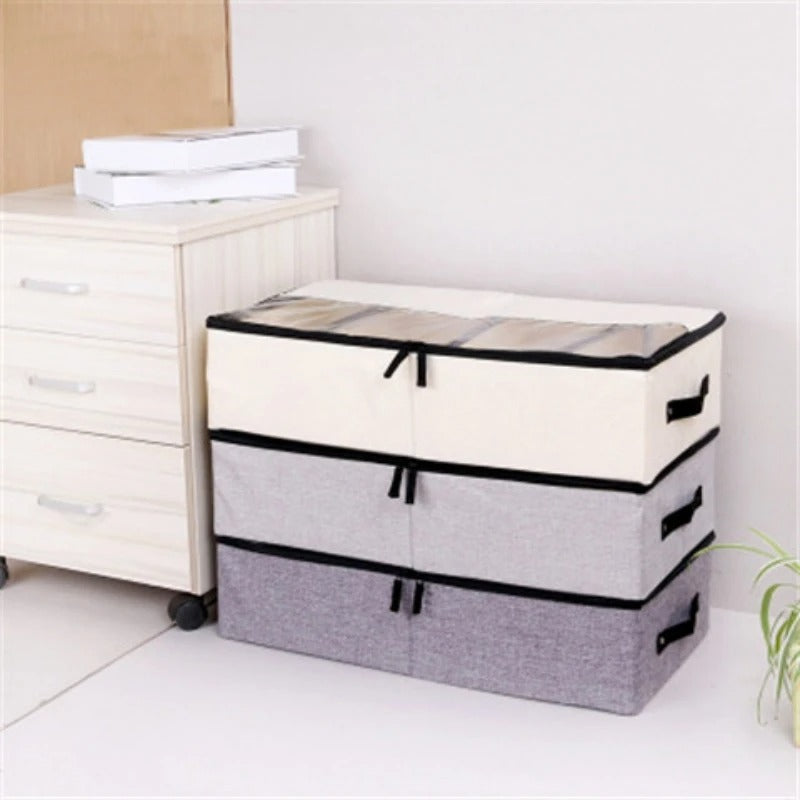 Under-Bed Shoe Organizer & Foldable Storage Box