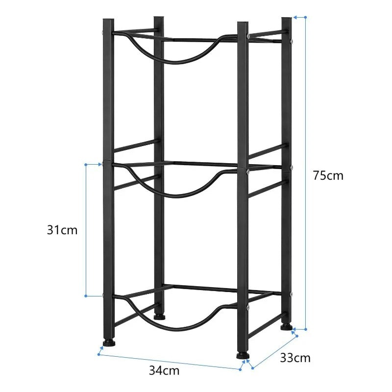 Premium Metal Water Dispenser Bottle Storage Organizer Stand
