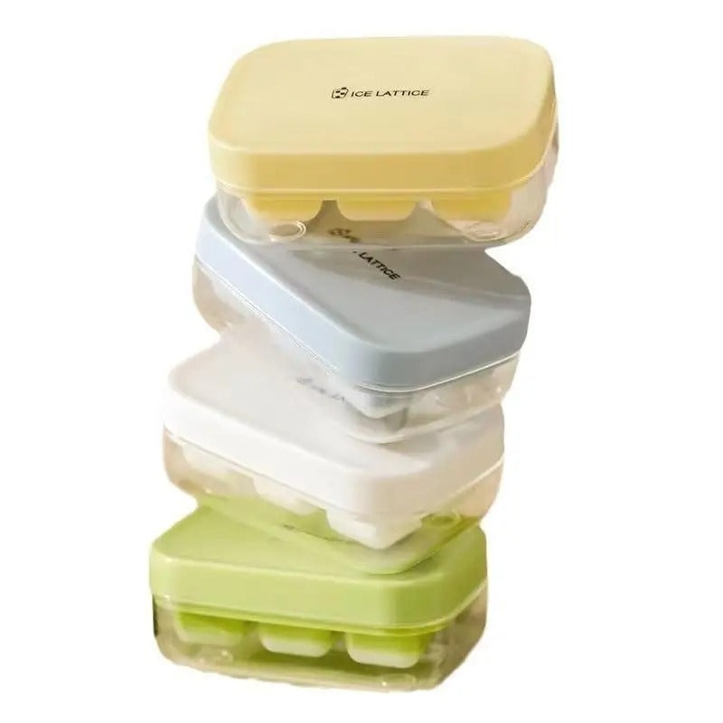 Mini Ice Cube Tray Mold with Removable Storage Bin