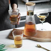 Aura Prism 7-Piece Diamond-Facet Glass Carafe & Tumbler Set