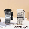 Printed Stainless Steel Insulated Coffee Travel Mug (Random Design)