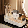 Acrylic Dust-Proof Cosmetic Organizer & Brush Storage Rack