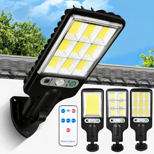 SolShield High-Power Outdoor Solar Street Light with Remote Control