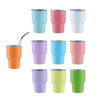 Premium Mini Stainless Steel Insulated Tumbler with Metal Straw (Random Color)