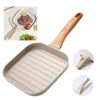 Non-Stick Square Grill Pan – Die-Cast Aluminum Stovetop Griddle with Deep Ridge Lines