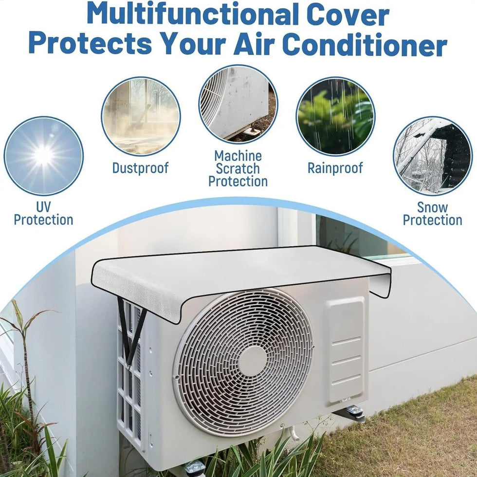 Universal Solar-Reflective AC Outdoor Unit Protective Cover