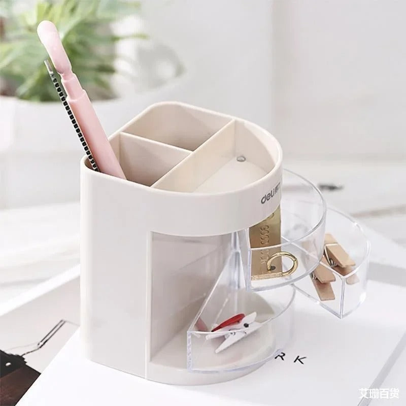 Colorful Multi-Functional Pen Holder – Desk Organizer (Random color)