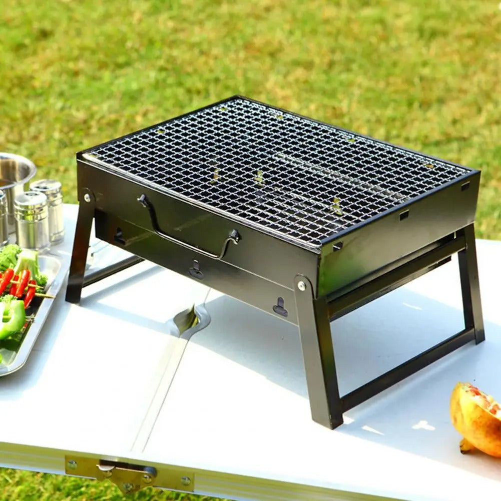 SizzleMaster Original Heavy-Quality Portable Charcoal BBQ Grill