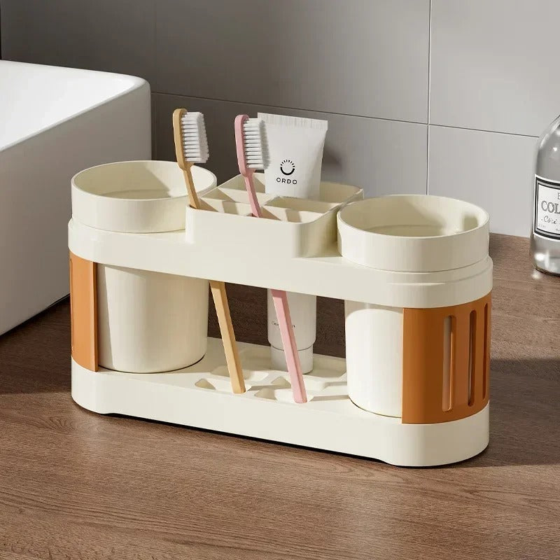 Premium Multi-Functional Toothbrush Holder & Vanity Caddy