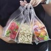 4-Piece Reusable Silicone Food Bags – Leakproof Ziplock Storage for Cereal & Snacks