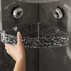 Acrylic Corner Suction Shelf – Drill-Free Bathroom Corner Rack