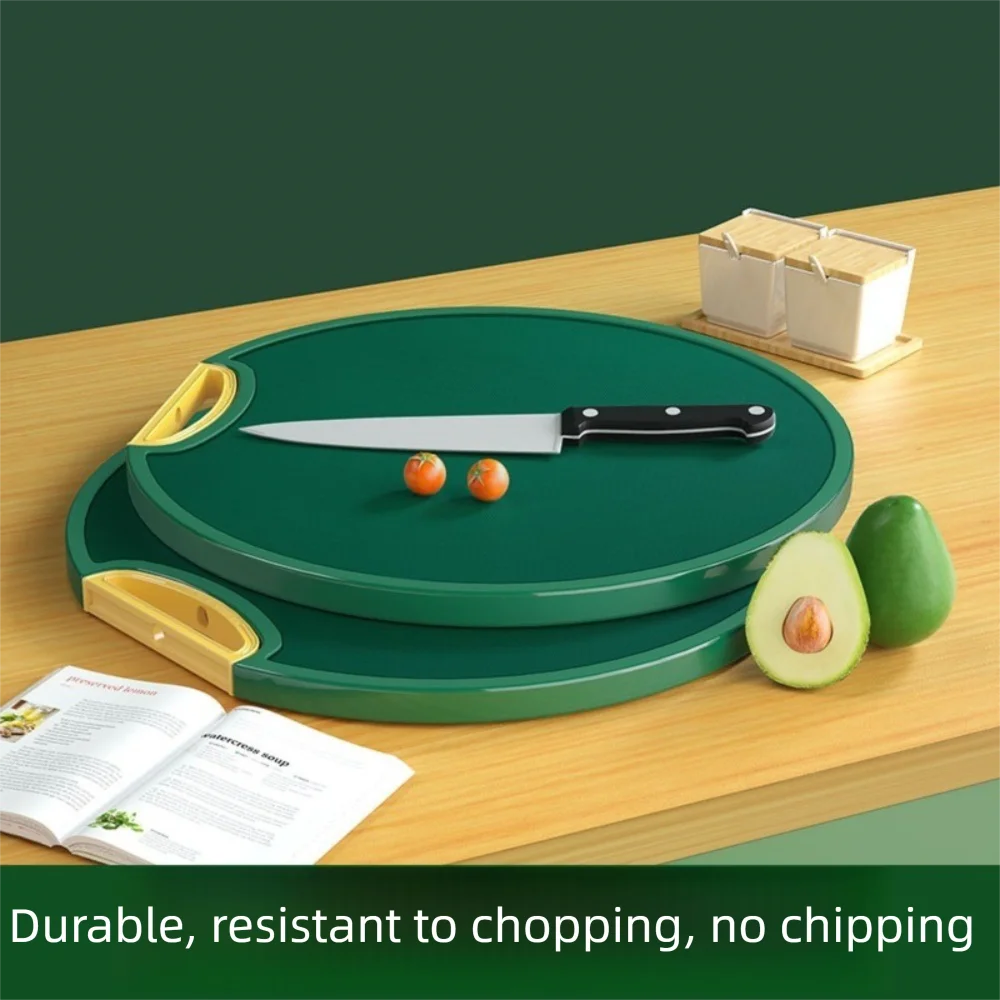 Premium Round Non-Slip Kitchen Cutting Board