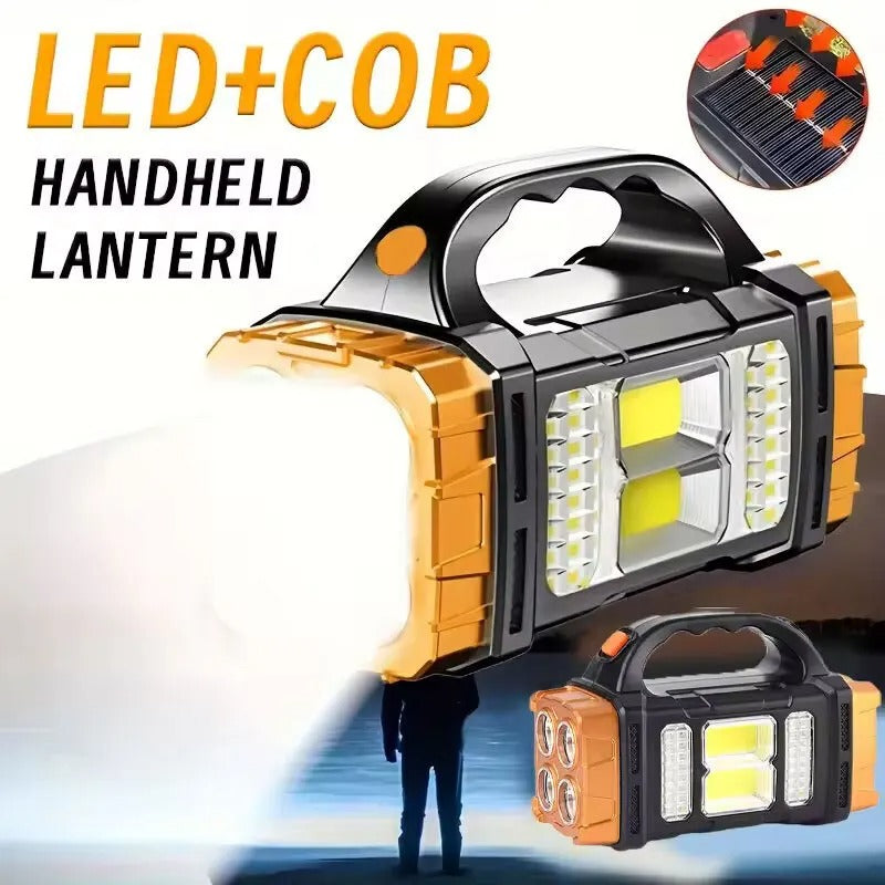 2-in-1 Rechargeable Solar & USB Handy LED Searchlight