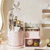2-in-1 Rotating Dome Brush Station & Cosmetic Organizer