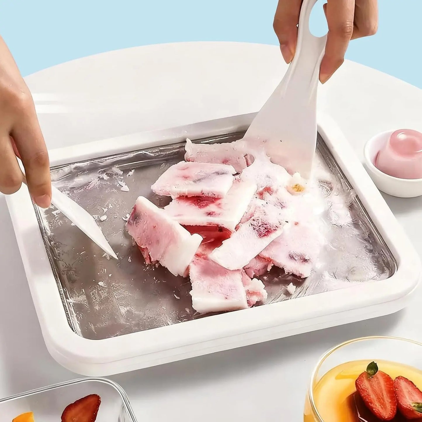 Magic Ice Cream Plate - DIY Fried Yogurt Maker