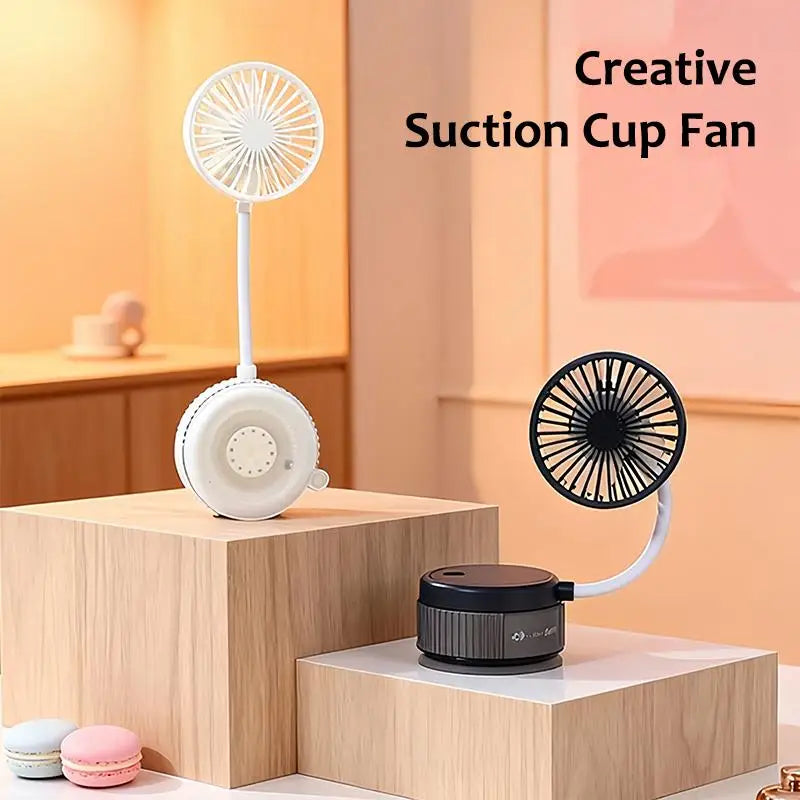3-in-1 Mini Wall-Mount & Desktop Flexible Neck Rechargeable Fan