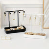 Wall-Mount Jewelry Organizer – Hanging Display for Necklaces & Earrings (Random Color)