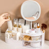 LuminaGlow LED Cosmetic Organizer & Makeup Vanity Station