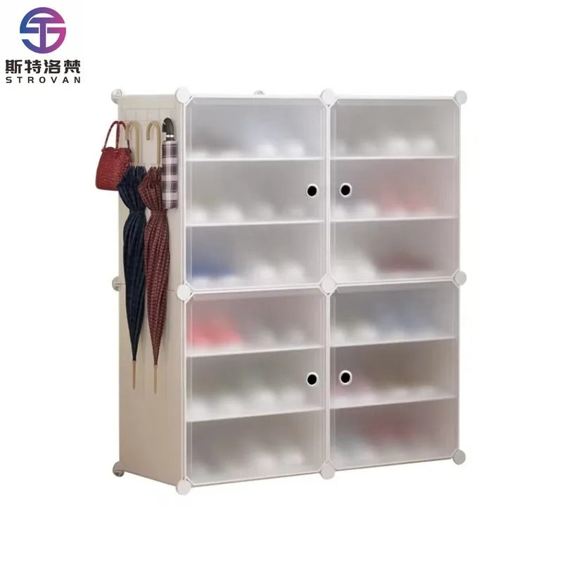 Attachable Shoe Rack for Space-Saving Cabinet Storage Solutions