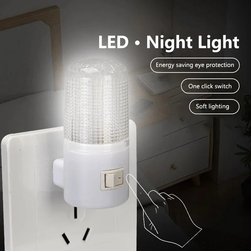 Energy-Efficient LED Night Light – Soft Glow Wall Plug-In