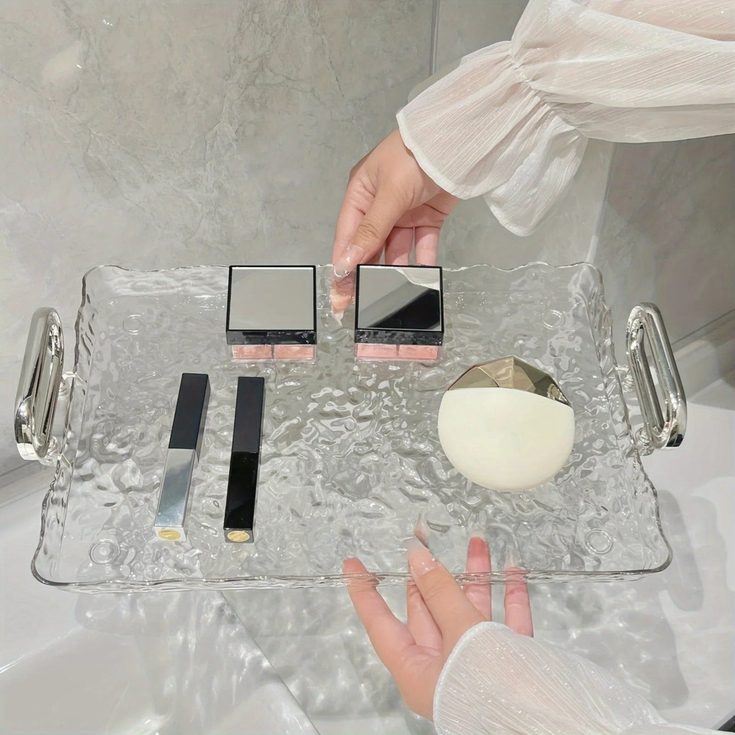 Water Ripple Luxury Storage Tray – Elegant Serving Tray