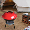 17-Inch Portable Football Charcoal BBQ Grill