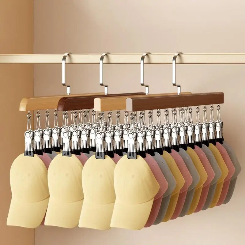 EcoHang Premium 12-Clip Heavy-Duty Wooden Laundry Hanger