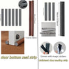 Premium Leatherette Door Draft Stopper - Double-Sided Foam Seal
