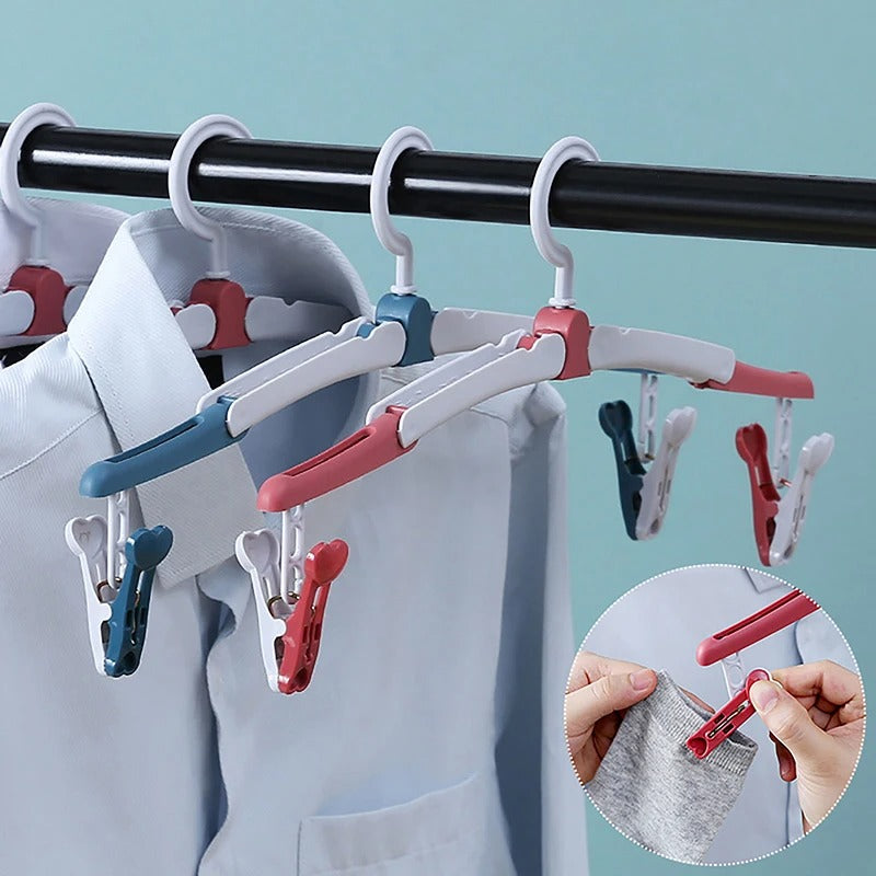 3-Piece Multifunctional Clothes Hanger Set – Space-Saving Magic Closet Organizer