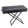 Portable Charcoal BBQ Grill with Manual Hand-Crank Blower