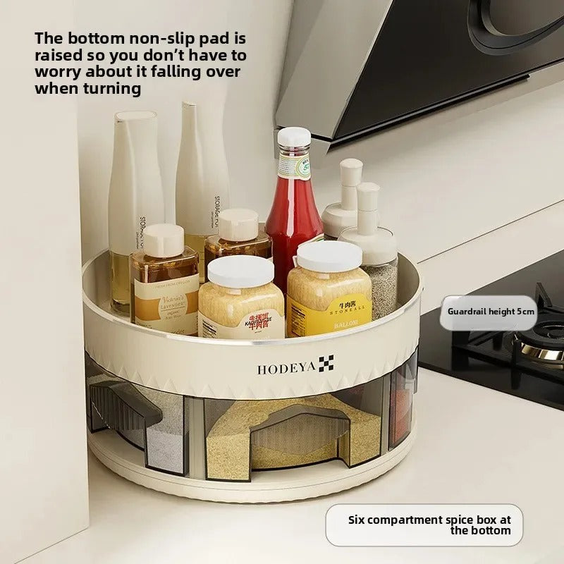 Multi-Compartment Spice Box – Kitchen Seasoning Organizer