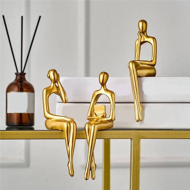 Nordic Thinker Sculptures Set of 3