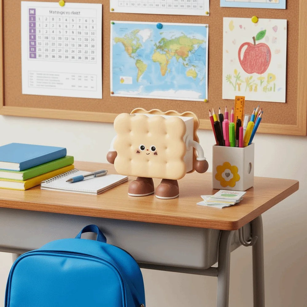 Cartoon Food Figure Pen Holder & Desk Organizer - Cute Desktop Stationery Stand