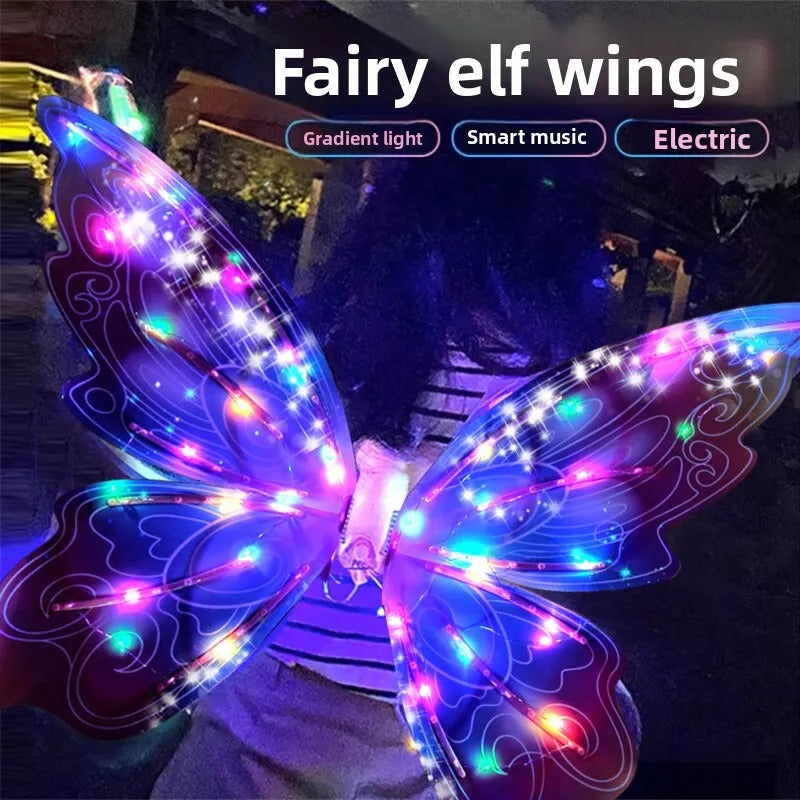 MagicFlutter Electric Light-Up Moving Fairy & Butterfly Wings