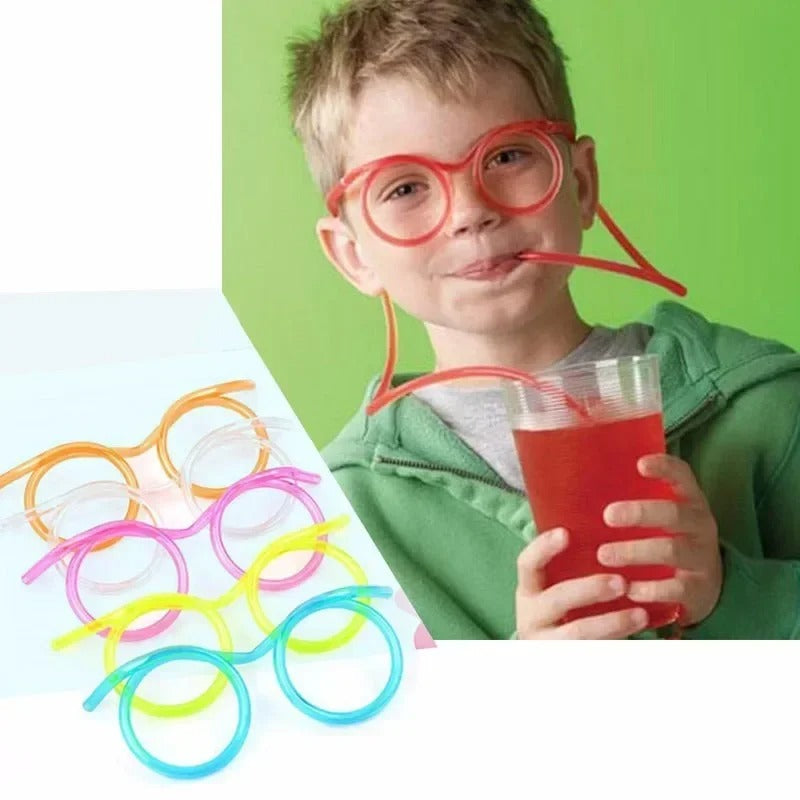 Fun Eye-Glasses Drinking Straw