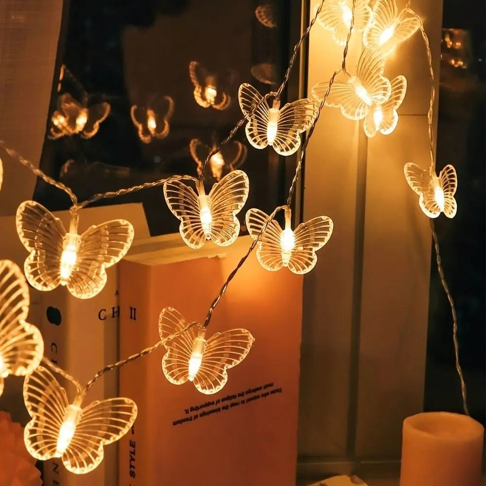 LED Butterfly String Fairy Lights