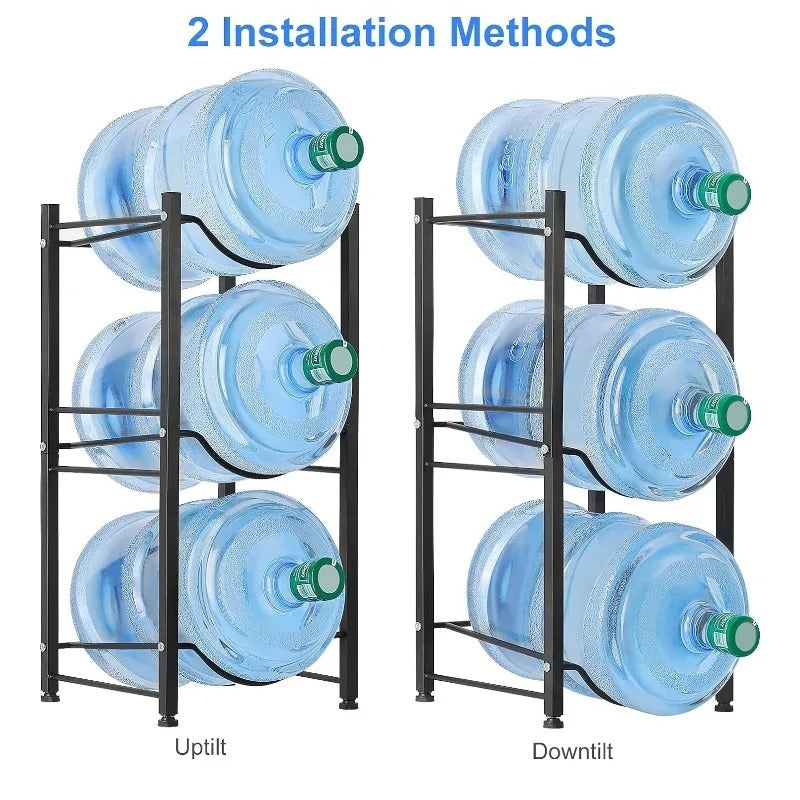 Premium Metal Water Dispenser Bottle Storage Organizer Stand