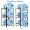 Premium Metal Water Dispenser Bottle Storage Organizer Stand