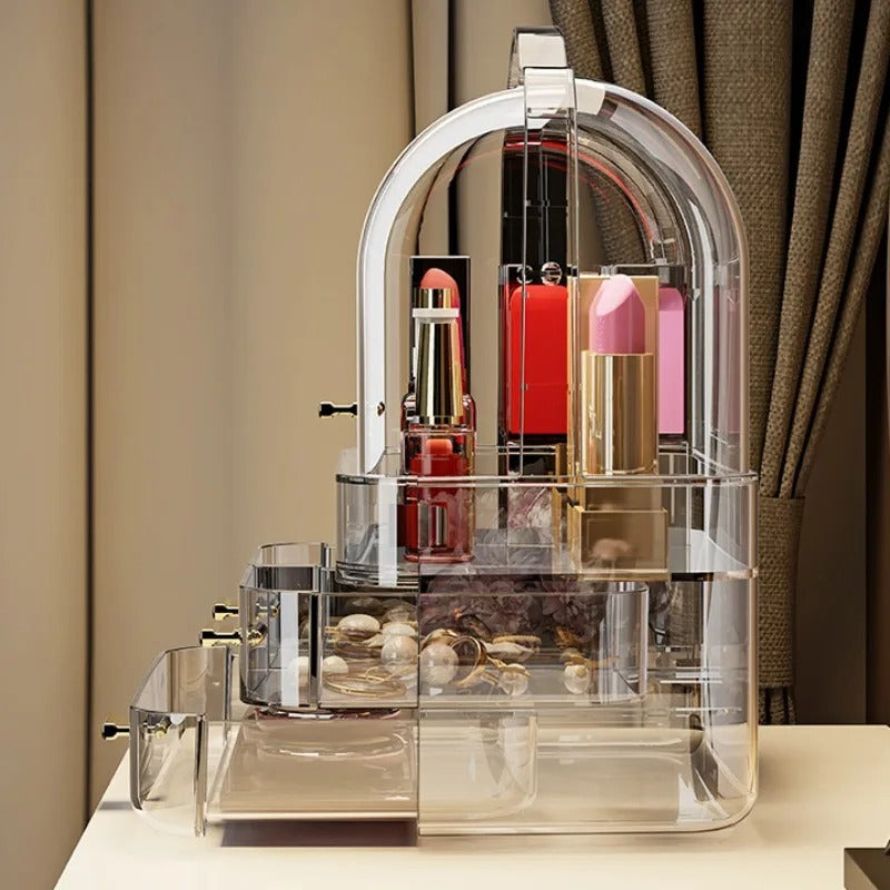 Acrylic Organizer with Reinforced Shelving and Precision Storage Dividers