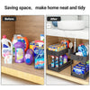 2-Layer Under Sink Multi-Purpose Moveable Storage Rack