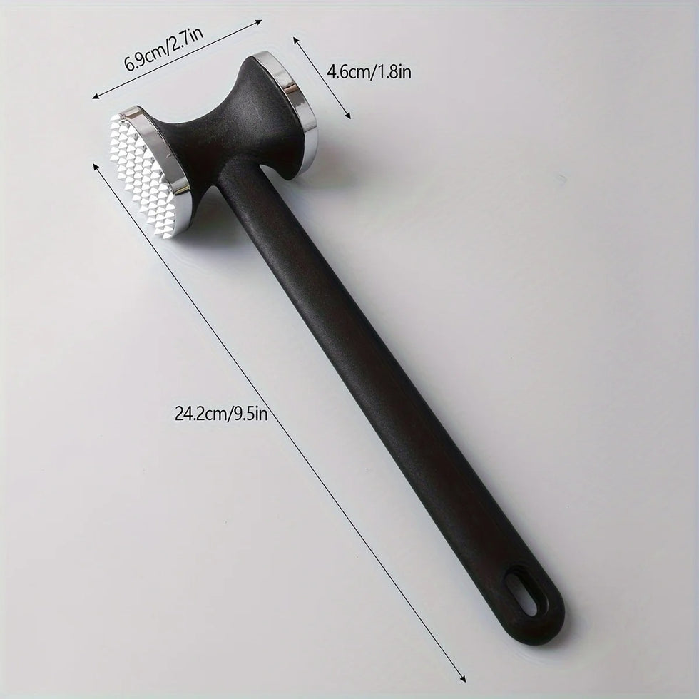 Heavy-Duty Dual-Sided Stainless Steel Meat Tenderizer Mallet