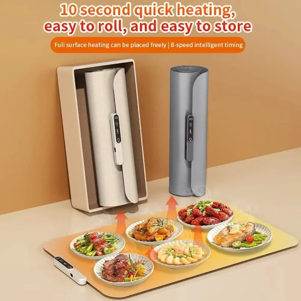 Electric Food Warmer Plate – Fast Heating Foldable Warming Mat KT