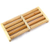 Traditional Wooden Roller Foot Massager: Acupressure Stress Relief
