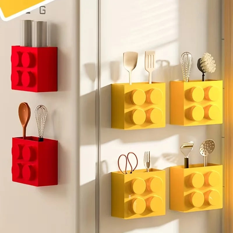 BlockStuck Magnetic Caddy - Multipurpose Wall Mounted Holder