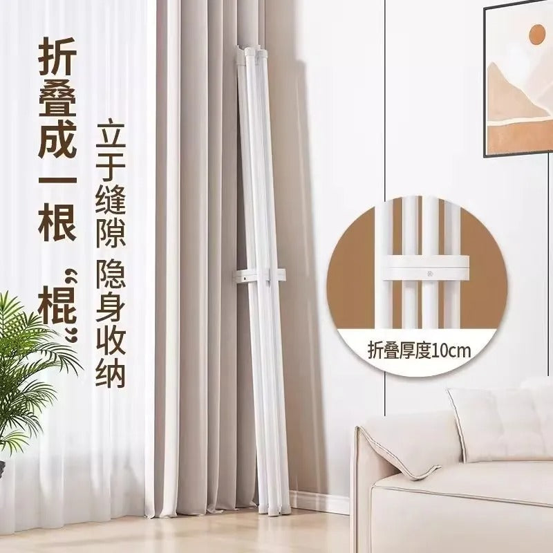 Heavy Duty Iron Cloth Rack – Foldable X-Type Garment Stand